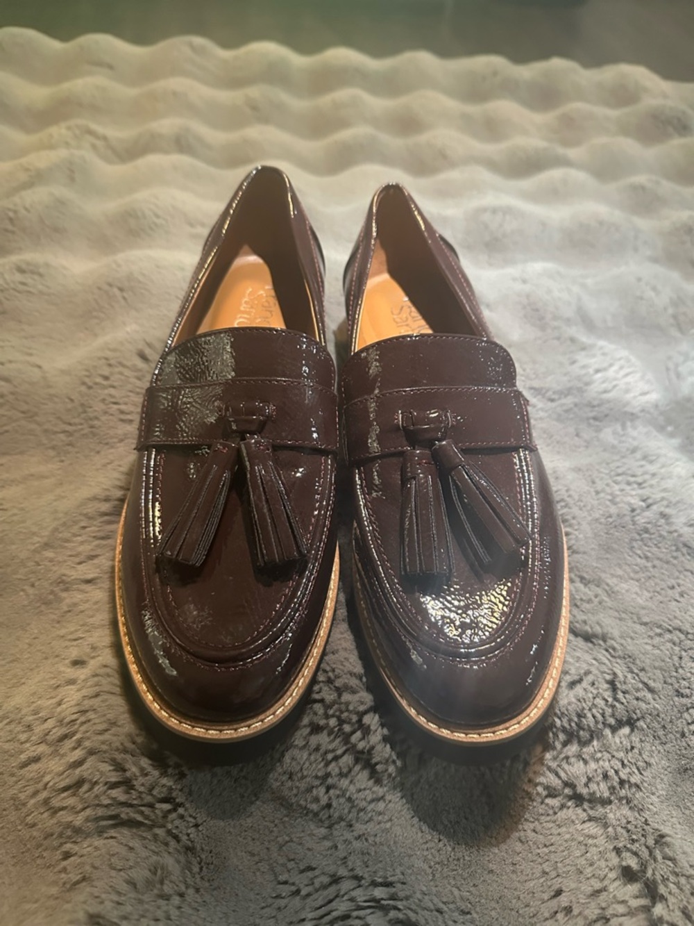 Franco Sarto Patent Tassel Loafers